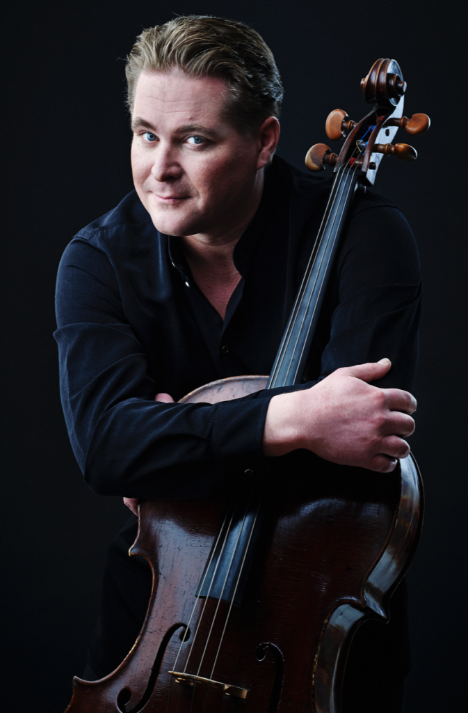 Jan-Erik Gustafsson photo of man with cello